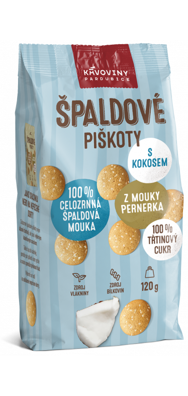 Špaldové piškóty s kokosom - 120 g